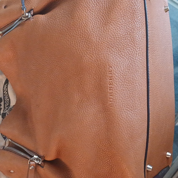 Burberry Brown Leather Shoulder Bag - Picture 10 of 13